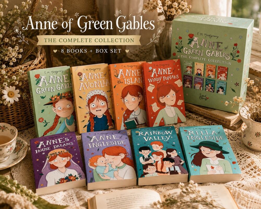 Anne Of Green Gables 8 Books Complete Collection Paperback Set
